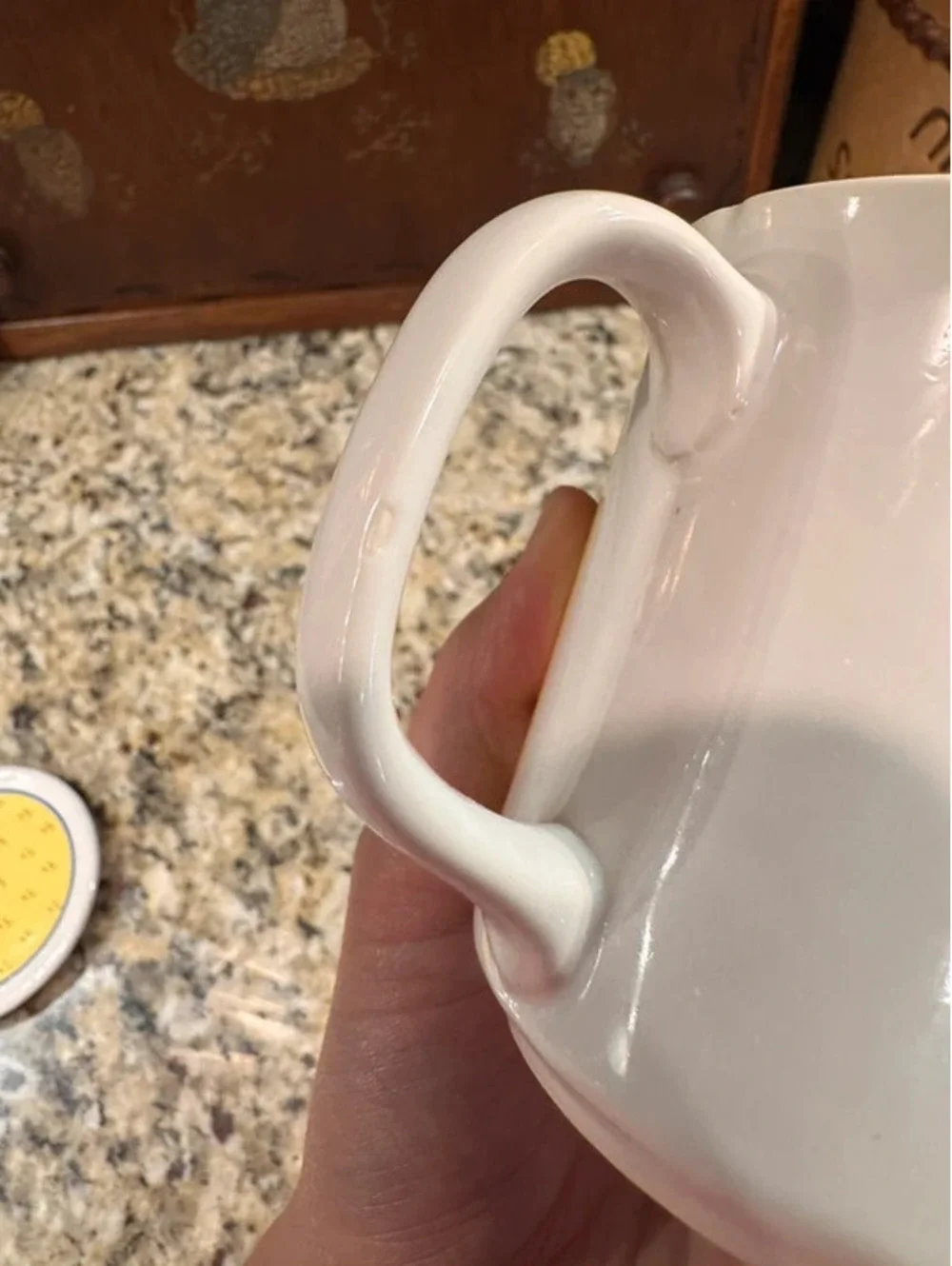 Vintage Goose coffee mug and lid